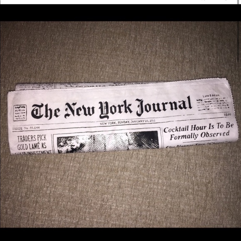 REPOST Kate Spade Newspaper Clutch